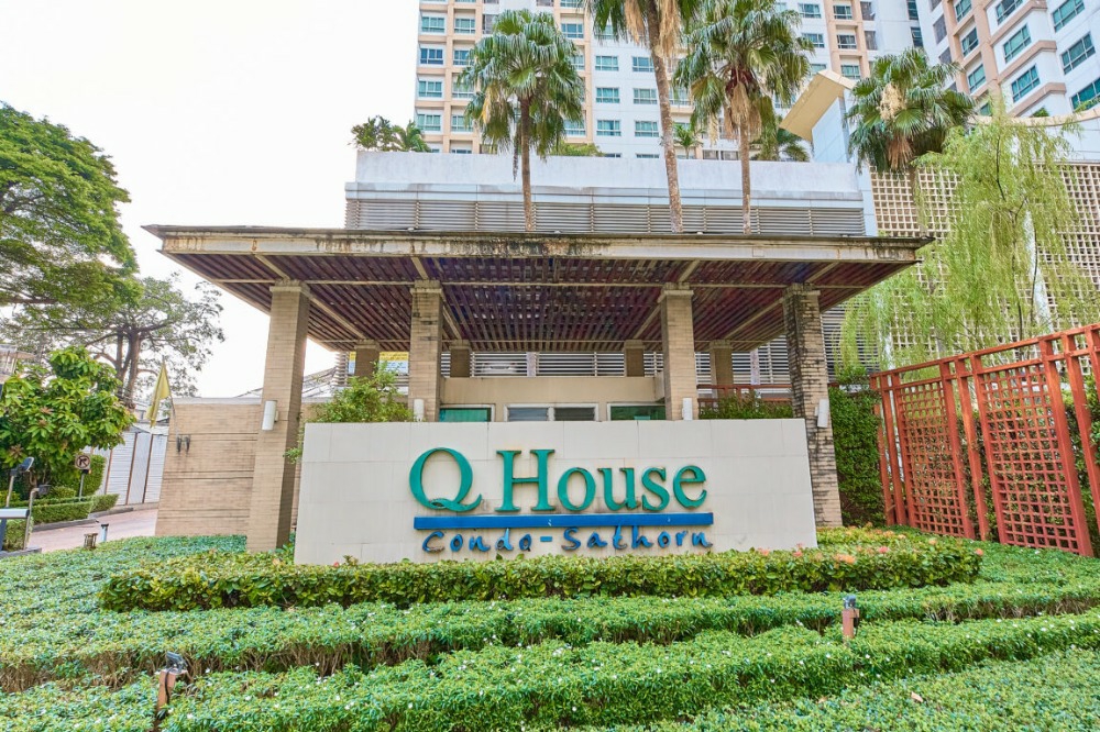 เช่า Q House Condo Sathorn (คิวเฮ้าส์ คอนโด สาทร)  ขนาด 48ตรม 1ห้องนอน 1ห้องน้ำ ชั้น 22 