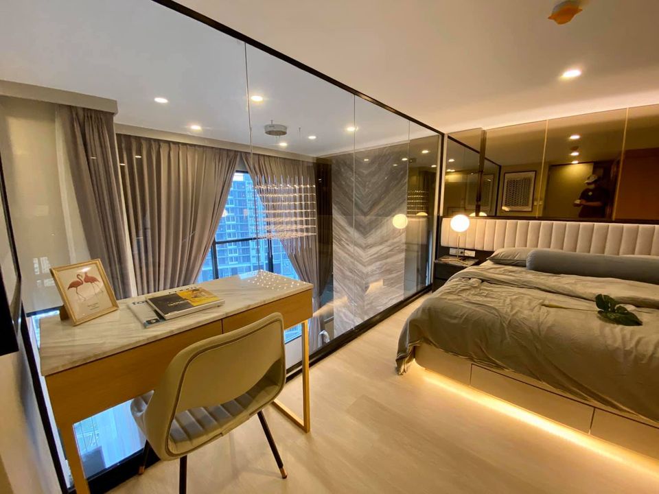 เช่าคอนโด duplex 1 ห้องนอน ไนท์ บริดจ์ ไพร์ม สาทร knightbridge prime sathorn ขนาด 38 ตรม ชั้น 38  วิวตึกมหานคร