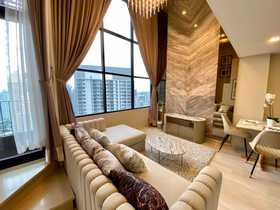 เช่าคอนโด duplex 1 ห้องนอน ไนท์ บริดจ์ ไพร์ม สาทร knightbridge prime sathorn ขนาด 38 ตรม ชั้น 38  วิวตึกมหานคร