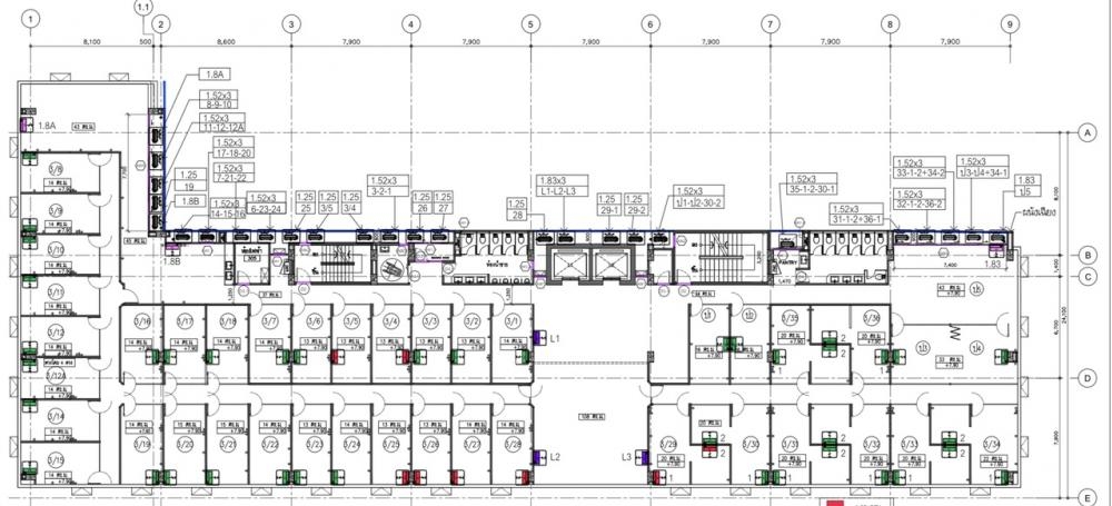 เช่าออฟฟิศ  อาคารไนซ์2 ทาวเวอร์ (Nice 2 Tower) ห้วยขวาง ใกล้  MRT สุทธิสาร